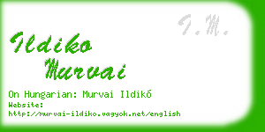 ildiko murvai business card